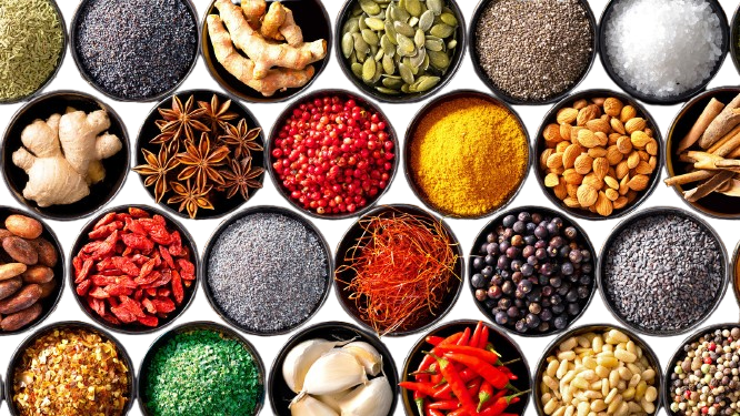 Homemade grocery products,traditional snacks and village -style food iteams from village basket